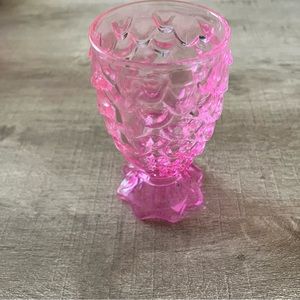 Pink mermaid glass